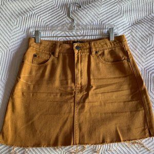 RVCA High Rise Denim Mini Skirt